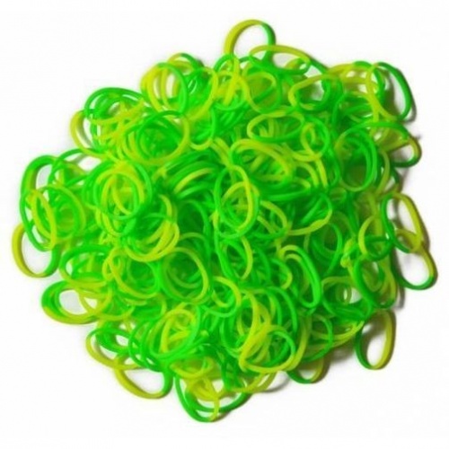 Резиночки для плетения браслетов RAINBOW LOOM Неон, желто-зеленый фото 3