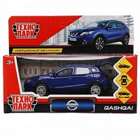 Технопарк. Модель "Nissan Qashqai" металл 12 см, двери, багаж, инерц, синий, кор.  арт.QASHQAI-BU