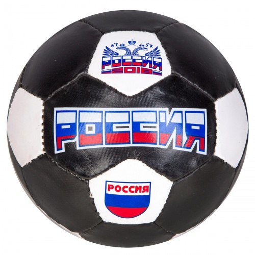 Мяч футб.,230/250г, №5, PVC ,shine, 1poly cot,"РОССИЯ" фото 2