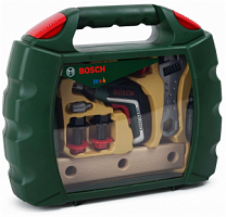 Klein Bosch. 8394 Набор инструментов с шуруповертом в кейсе (шуруповерт,молоток,ключ,насадки, болты)