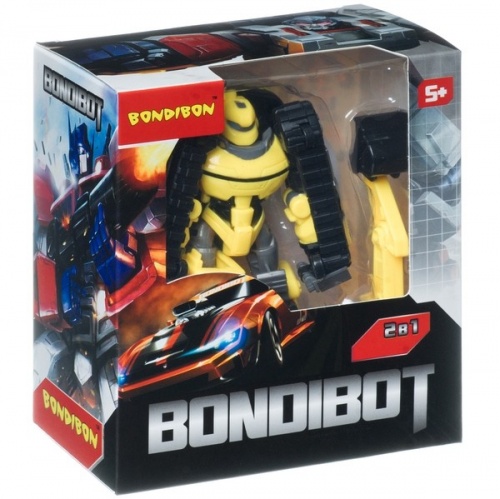 Трансформер 2в1 BONDIBOT робот-экскаватор, Bondibon BOX 17,4x15,7x8,5 см, арт. 888-2. фото 2