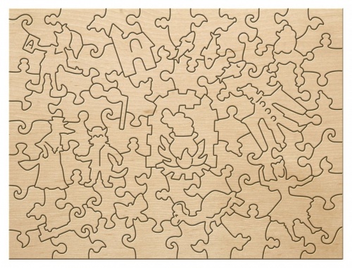 Страна сказок Фигурный деревянный пазл  "Буратино" арт.8302 (мрц 485 руб) фото 5