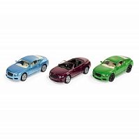 Набор из 3 машин Bentley (голубой, пурпурный, зеленый)