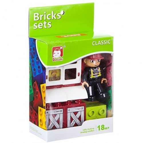 Констр. пласт. крупн. детали Bricks sets, BOX 10x13x5,5см, арт.C2310. фото 2