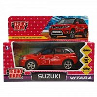 Технопарк. Модель "Suzuki vitara" металл 12 см, двер, багаж, инерц, красный, арт.VITARA-12GRL-RD