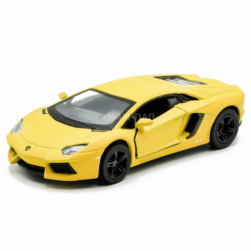 Kinsmart. Модель арт.КТ5355/1 "Lamborghini Aventador LP 700-4" 1:38 (желтая) инерц. фото 2