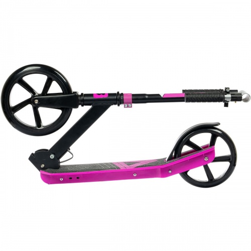 Самокат детский BONDIBON DELTA сталь+пластик, складной, колеса PU 230*200мм, розовый фото 7