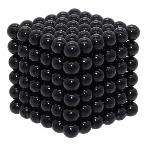 Magnetic Cube, черный, 216 шариков, 5 мм фото 3