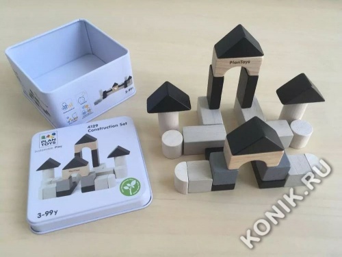 Деревянный конструктор Plan Toys, 24 блока фото 3