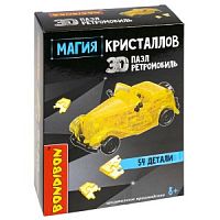 Пазл 3D МАГИЯ КРИСТАЛЛОВ «РЕТРОМОБИЛЬ», 54 детали, Bondibon