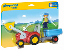 Playmobil. Конструктор арт.6964 "Tractor with Trailer" (Трактор с прицепом)
