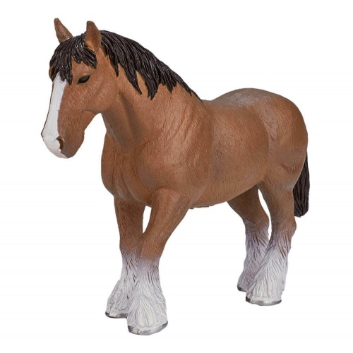 Лошадь Клейдесдаль, коричневая фото 5