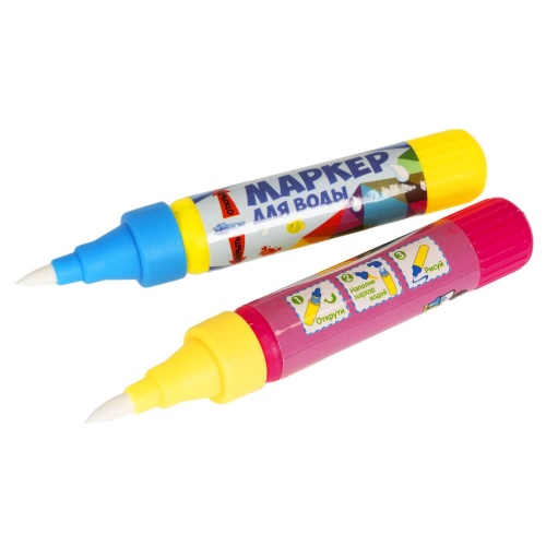Коврик-водная многоразовая раскраска, МОРЕ, 2 ручки в наборе, 39х29 см. фото 4