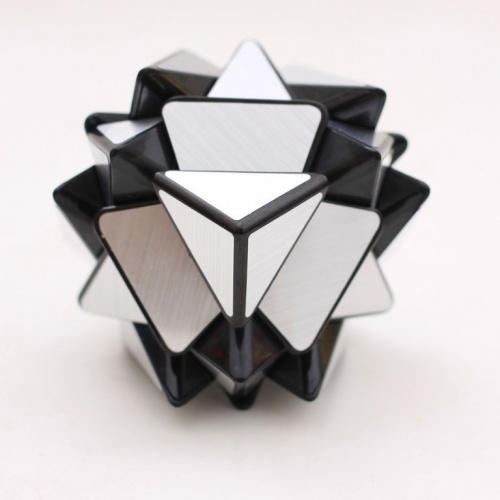 Зеркальный Кубик Трансформер Серебро фото 4