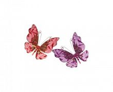 н.г.набор из 2-х бабочек с самоцвет.10см/10cм 6цв