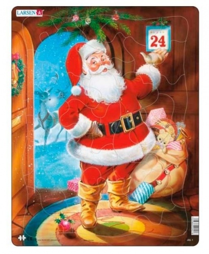 Пазл Larsen "Санта-Клаус", 33 детали, арт. JUL1 фото 2
