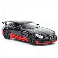 Модель мет. "Mercedes AMG GT" 1:32 инерц. свет, звук, открыв. двери и багажник арт.3222A/71376