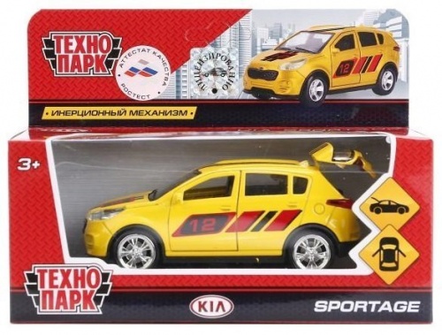 Технопарк. "Kia Sportage" Спорт арт.SPORTAGE-SPORT металл.инерц. 12см,открыв.двери и багажн. фото 3
