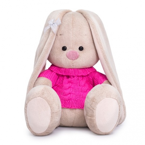 Мягкая игрушка BUDI BASA SidS-344 Зайка Ми в розовом свитере 18 см фото 2