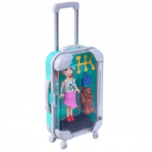 Набор игровой Bondibon куколка «OLY» с домашним питомцем и аксессуары, бирюзовый чемодан BLISTER фото 3