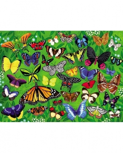 Пазл, 100 дет., Бабочки, "36 Животных" фото 2