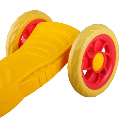Самокат городской Foxx Baby с пластиковой платформой и EVA колесами 115мм (и.упак), желто-красный #1 фото 6