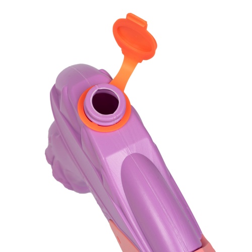 Водный пистолет с помпой Bondibon "Наше Лето", РАС 28х15х4,2 см, 450 мл, розово-сиреневый. фото 5