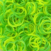 Резиночки для плетения браслетов RAINBOW LOOM Неон, желто-зеленый