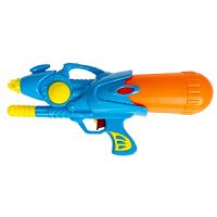 Водный пистолет с помпой Bondibon "Наше Лето", РАС 21,5х44,5х7 см, синий, арт. 1002.