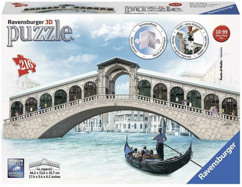 Ravensburger. Пазл карт. 3D 216 "Мост Риальто в Венеции" арт.12518 фото 5