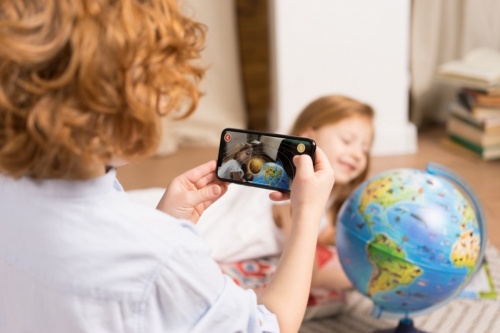 Глобус GLOBEN INT12100296 интерактивный зоогеографический детский с подсветкой 210мм с очками VR фото 7
