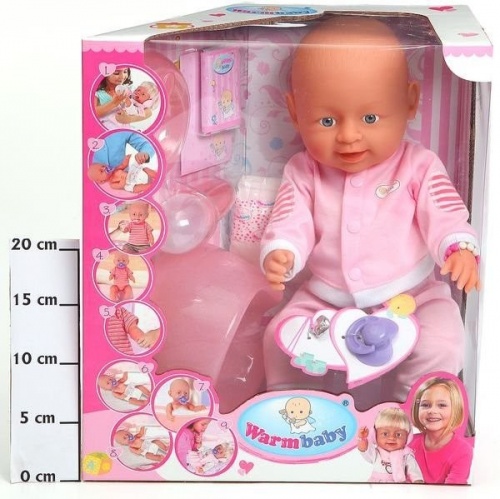 Кукла Warm baby, с горшком и аксесс., пъет и писает, BOX, арт. 8004-421A фото 2