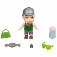 Набор игровой Bondibon куколка OLY в кепке/в шляпе и аксессуарами в банке, ВОХ 6,3х11х6,3 см, мальчи, арт. ВВ3826