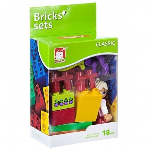 Констр. пласт. крупн. детали Bricks sets, сад, BOX 10x13x5,5см, арт.C2309. фото 2