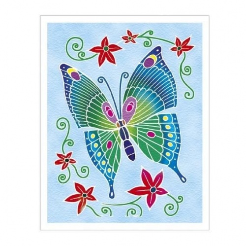 Акварельная раскраска "Бабочки", мини фото 3