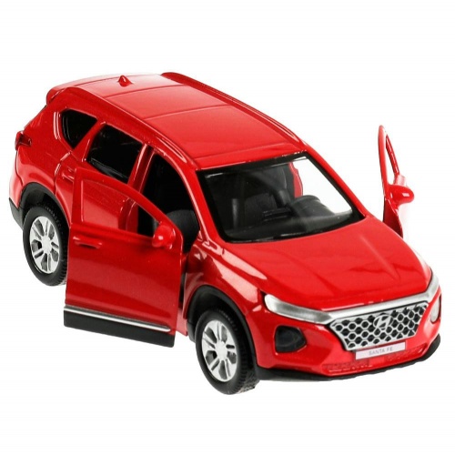 Технопарк. Модель "Hyundai Santafe" металл 12 см, двери, багаж, инер, красный, арт.SANTAFE2-12-RD фото 4