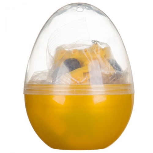 Мини-конструктор в жёлт.яйце, 2в1- робот-машина , 51 дет., BONDIBON, PVC  17?14,5?6 см фото 3