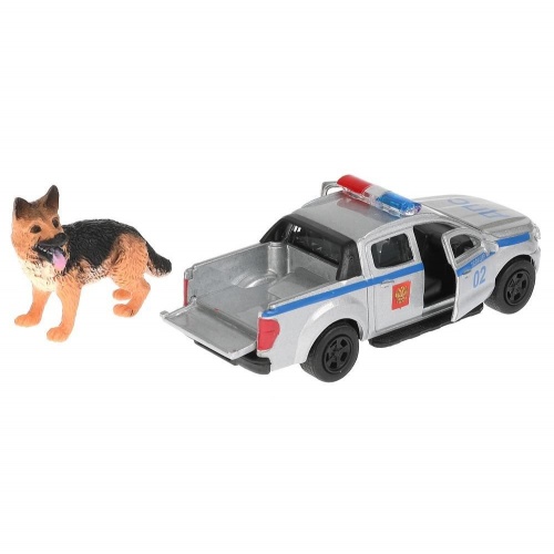 Технопарк. "Ford Ranger" Пикап 12 см+собака 4,5 см, дв., баг.инерц арт.SB-18-09-FR-P+DOG-WB фото 4