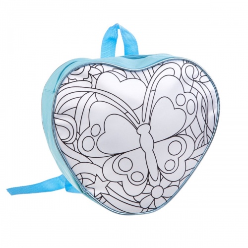 Рюкзак для раскрашивания, BONDIBON, Сердце, 28х26х8 см, арт. MTBF203 фото 3