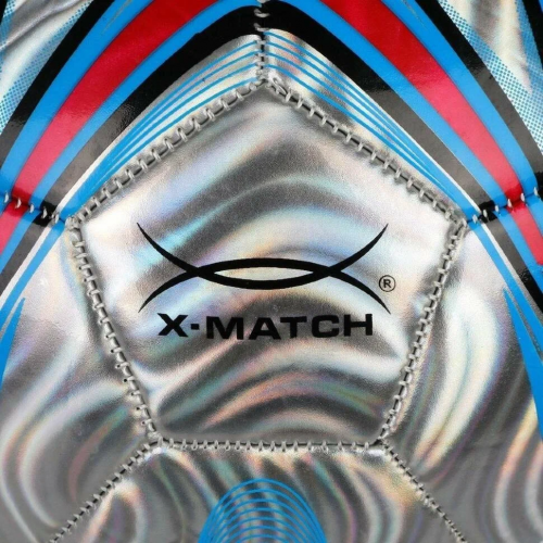 Мяч футбольный X-Match, 1 слой PVC, металлик арт.56487 фото 5
