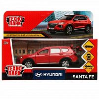 Технопарк. Модель "Hyundai Santafe" металл 12 см, двери, багаж, инер, красный, арт.SANTAFE2-12-RD