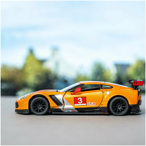 Kinsmart. Модель арт.КТ5397/4 "Corvette C7. R Race Car 2016" 1:36 (оранжевая) инерц. фото 2