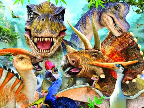 Стерео пазл PRIME 3D 13604 Динозавры селфи фото 3