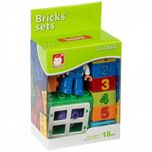 Констр. пласт. крупн. детали Bricks sets, BOX 10x13x5,5см, арт.C2314. фото 2