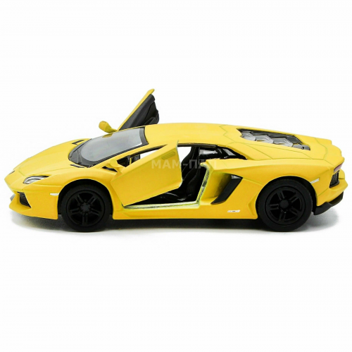 Kinsmart. Модель арт.КТ5355/1 "Lamborghini Aventador LP 700-4" 1:38 (желтая) инерц. фото 4