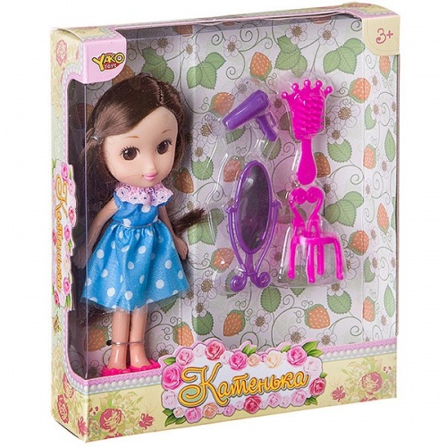 Кукла Катенька 16,5 см с набором "Красотка", ВОХ 15?5?19 см,  арт.M7068. фото 3