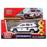 Технопарк. Модель "Mitsubishi Outlander" Полиция арт.OUTLANDER-12POL-WH 12см, откр дв, инерц.белый