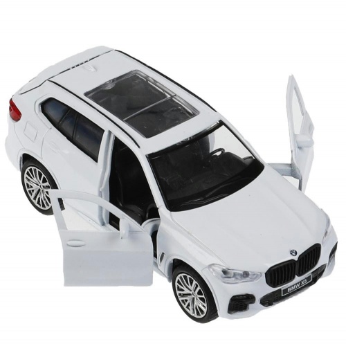 Технопарк. Модель "BMW X5 M-Sport" 12 см, металл двери, багаж, бел, кор. арт.X5-12-WH фото 4